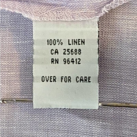 JSong Linen Sleeveless Lilac and Purple Blouse Size 18 NWOT - Picture 7 of 7